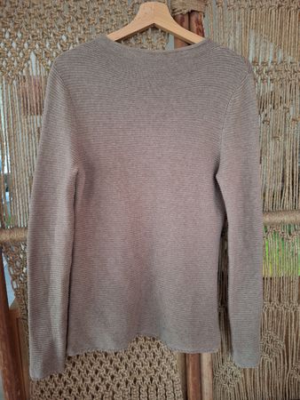 Pullover Esprit hellbraun gerippt / Grösse L