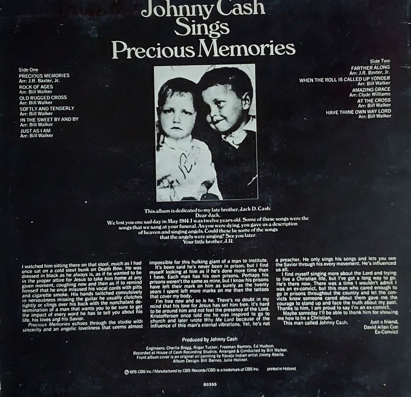 Dischi in vinile: Vinyl LP  - Johnny Cash  - NL 75 - VG+ – Usato da Villeret venduto da Fil11 1