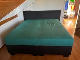 Boxspringbett 180x200 cm mit Stauraum, Matratze & Topper