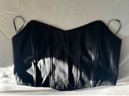 Schwarzes Leder-Corset