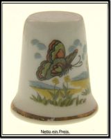 Porzellan Fingerhut Schmetterling