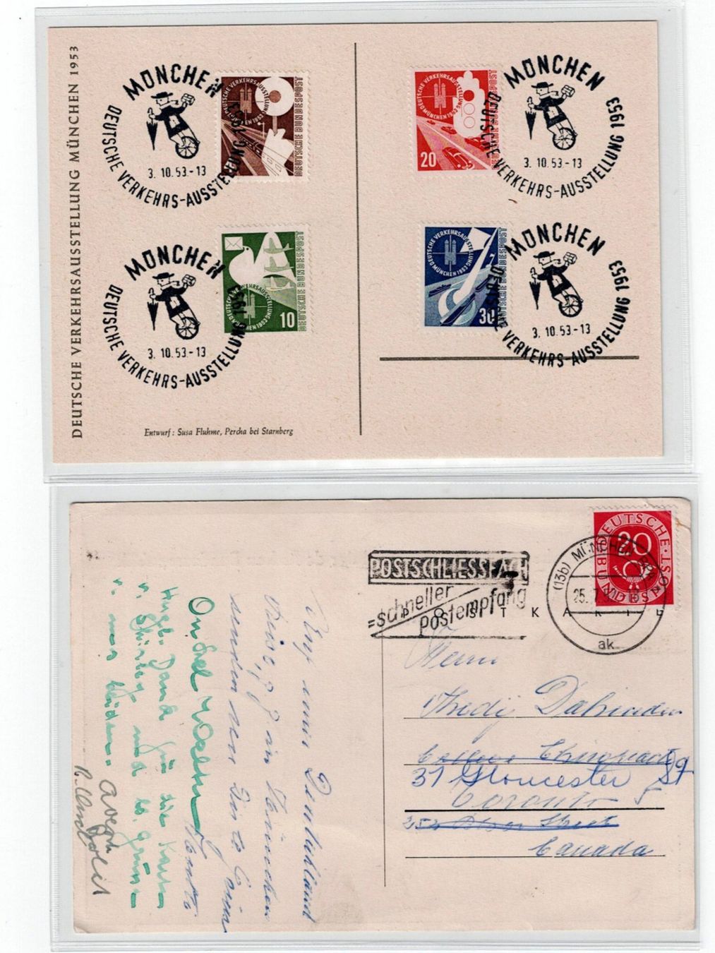 Tous les timbres: Deutschland, 10 Belege 2 – D'occasion à Hinteregg par McCharly01 1