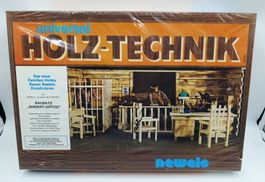 Holz-Technik "Sheriff Office" Set von Newels 70er Jahre, NEU
