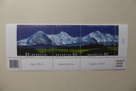 CH Frankatur Eiger-Mönch-Jungfrau à Fr. -.85 = Wert Fr. 2.55