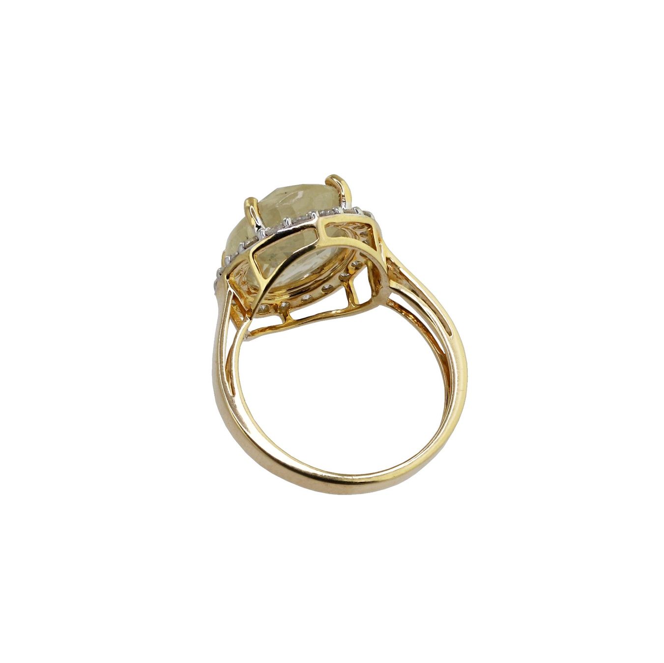 Anelli: Gelb-Saphir Diamant Ring – Usato da Zürich venduto da Vintage-Jewellery 6