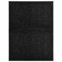 Fußmatte Waschbar Schwarz 90x120 cm