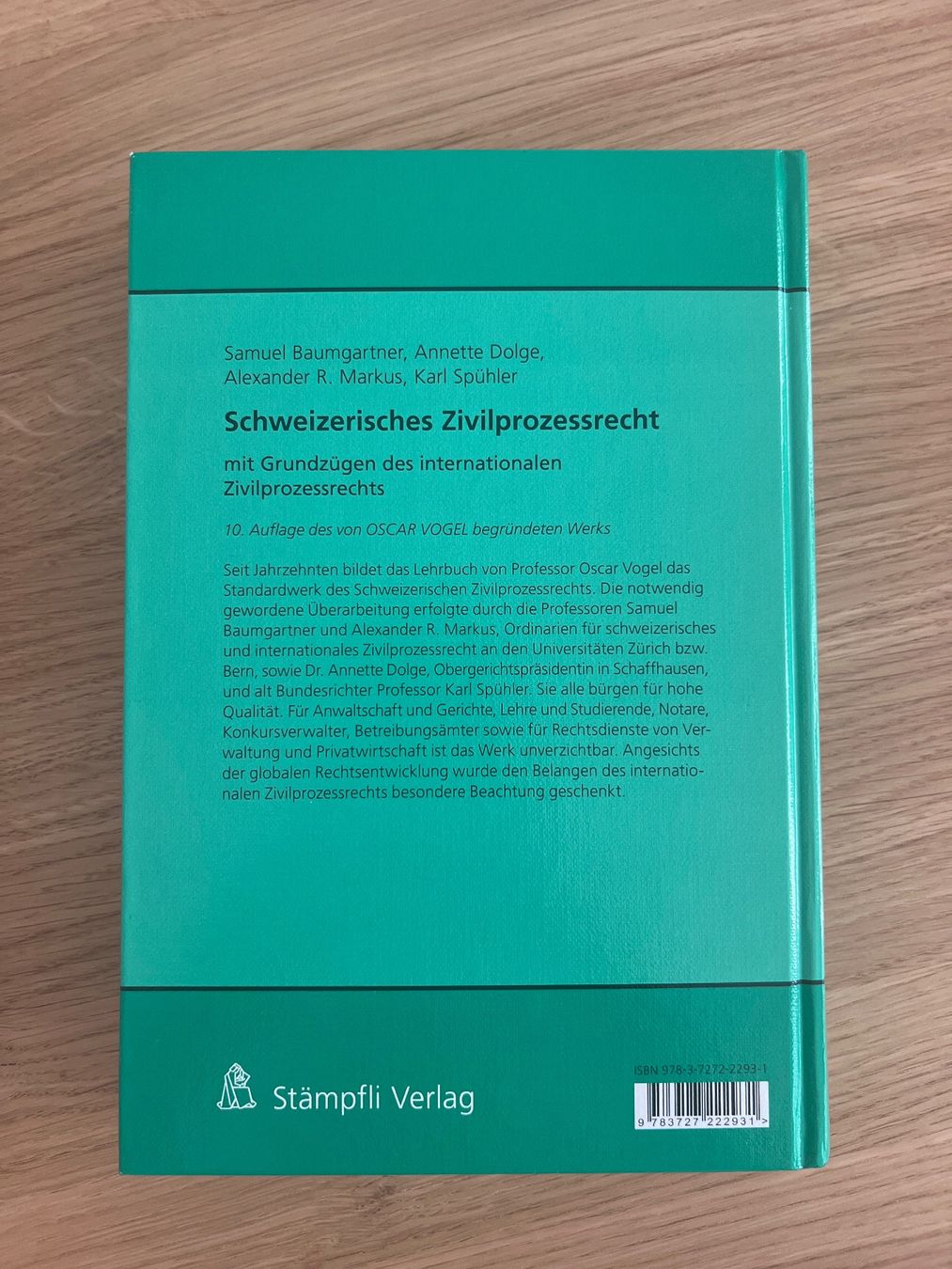 Bücher: Schweizerisches Zivilprozessrecht, Baumgartner, 10. Auflage – Gebraucht aus Uetikon am See von car_j7v5 1