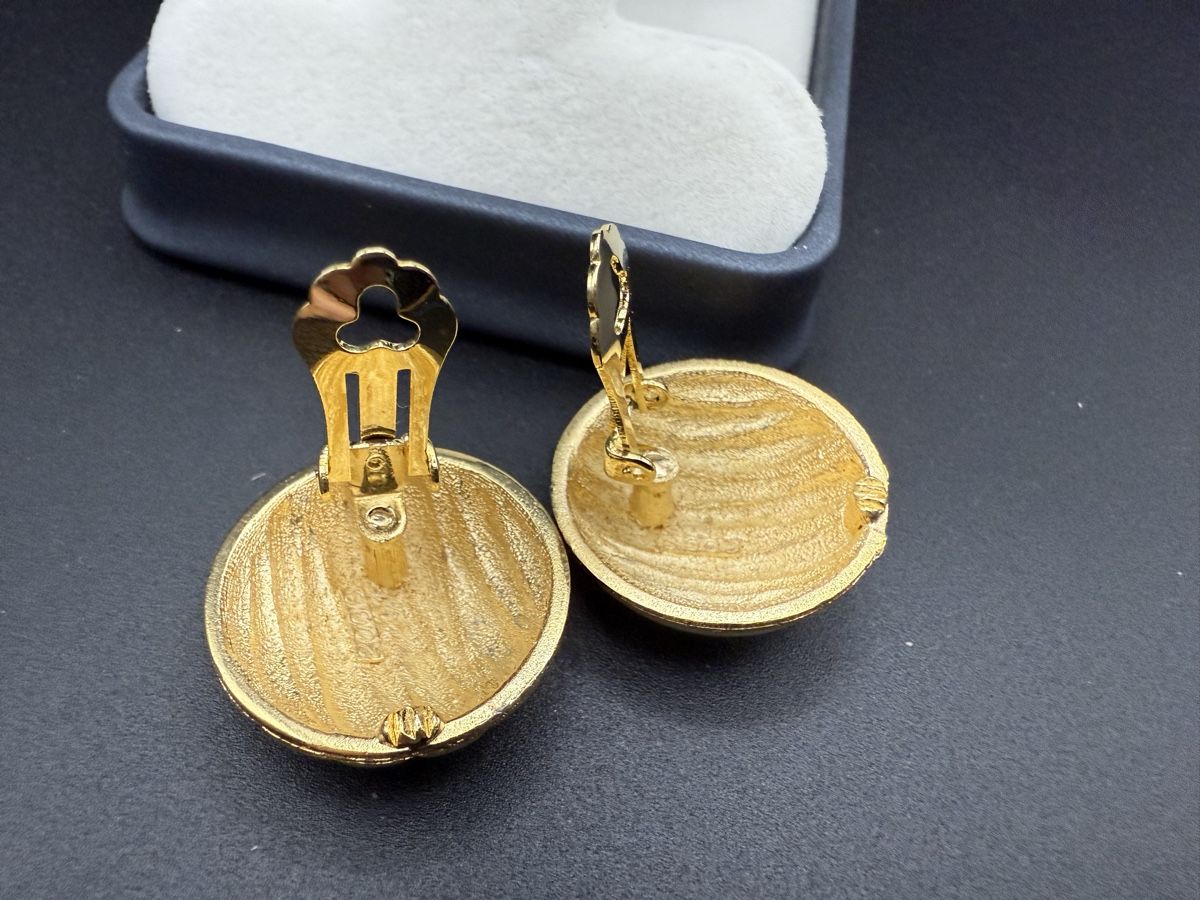 Orecchini pendenti & Orecchini a lobo: Goldfarbe Vintage Ohrringe, Clip – Usato da Lamone venduto da LaCantinaMagica 5