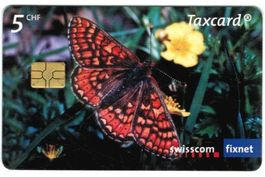 Taxcard S206.2 Schmetterling 5 Fr. 2. Auflage