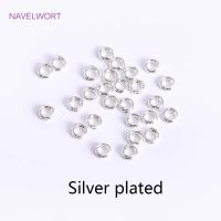 Spaltringe 4 mm – Farbe Silber (± 30 Stk.) neu