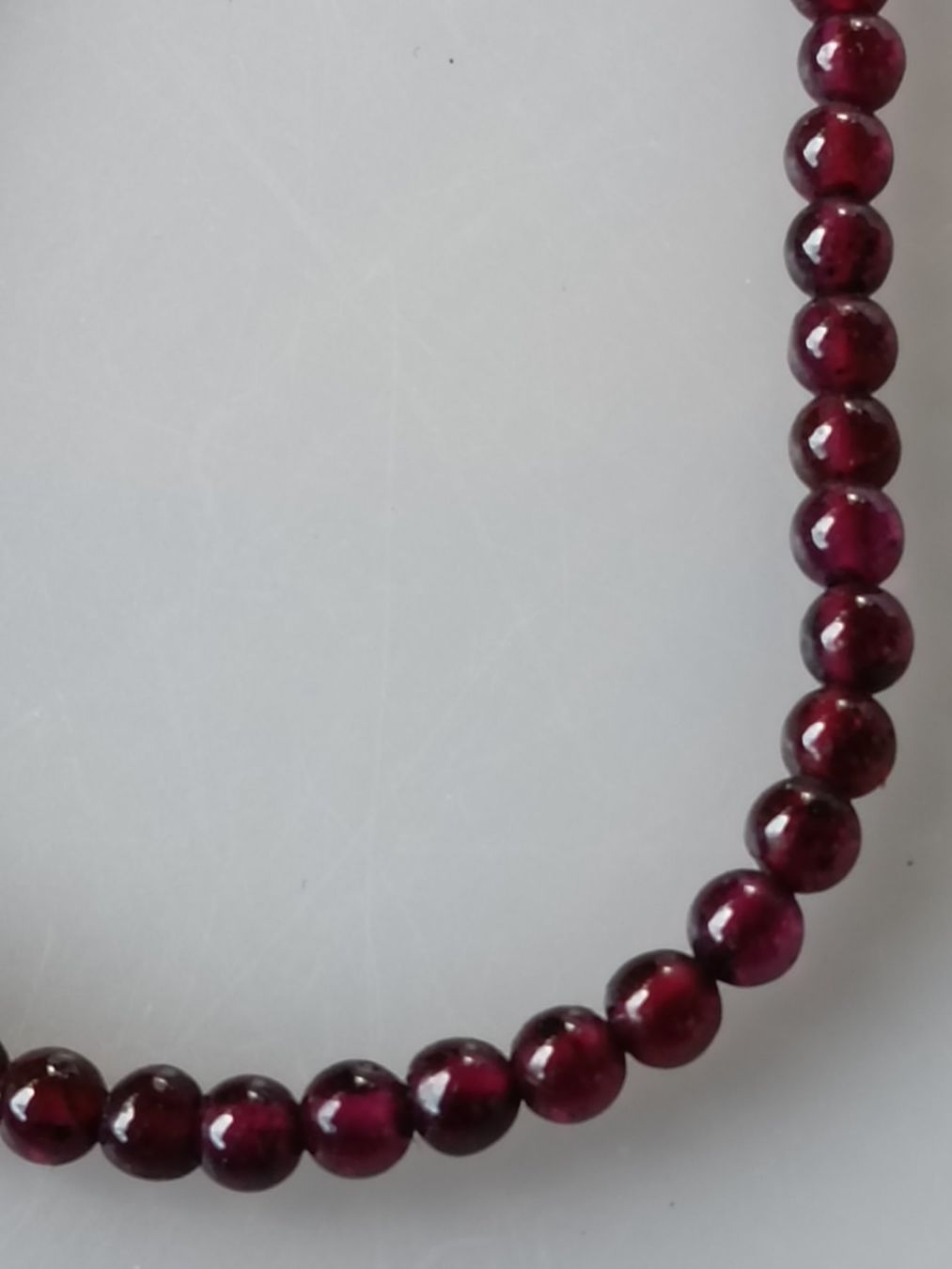 Catenine: Halskette Collier Granat ? Rubin ? 45cm – Usato da Zürich venduto da lowe51