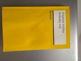 Friedrich Schiller Wilhelm Tell Reclam Buch gelb