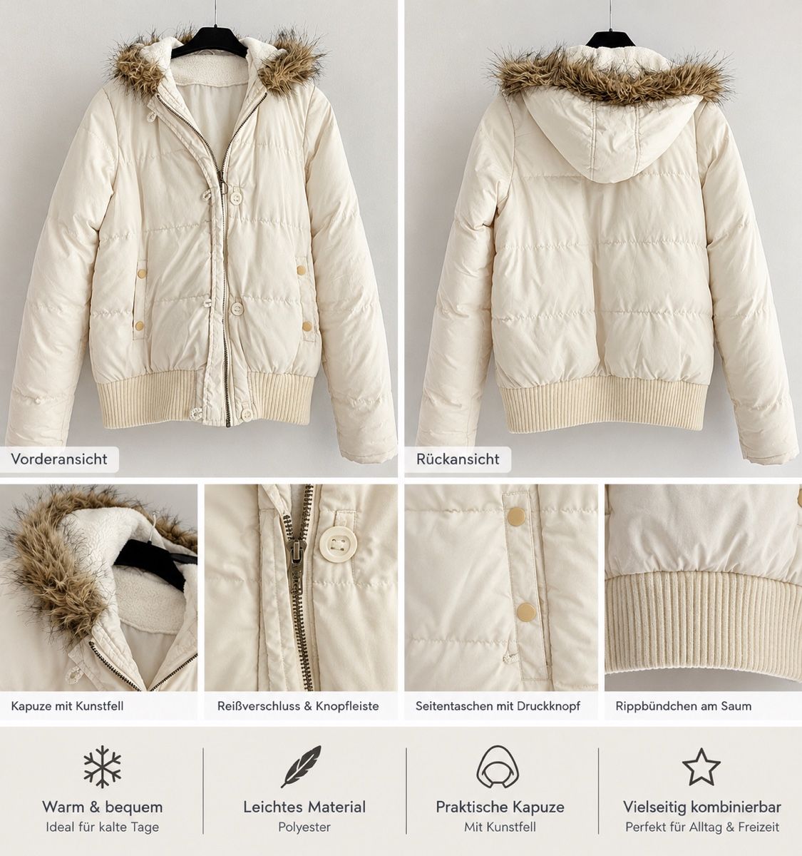 Jacken: Damen Winterjacke mit Kapuze  – Gebraucht aus Kloten von skit87