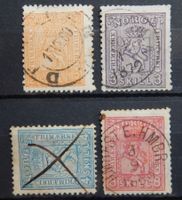 Norwegen Kat. 12 & 13 & 15 gest. 1867 Kat. 150 Euro