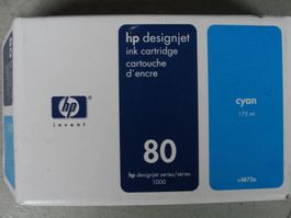HP 80 ink Cyan, DESIGNJET 1050C-1055CM