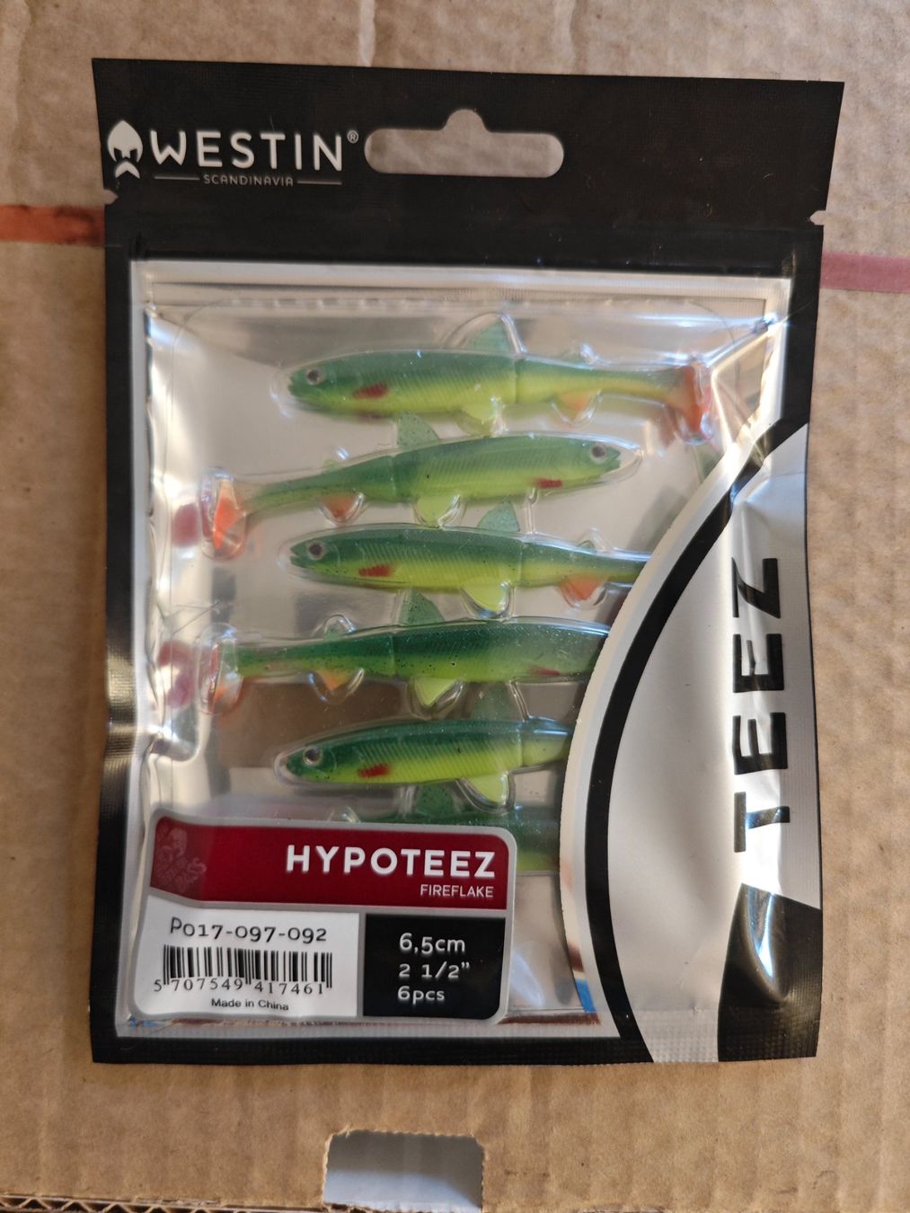 Westin Köder: Westin Hypoteez Fireflake 6.5cm 6 Stk, Neu – Neu und originalverpackt aus Bühler von Idre2017