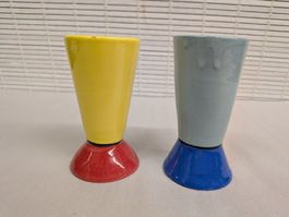 2 Keramik Väsli oder Becher gemarkt