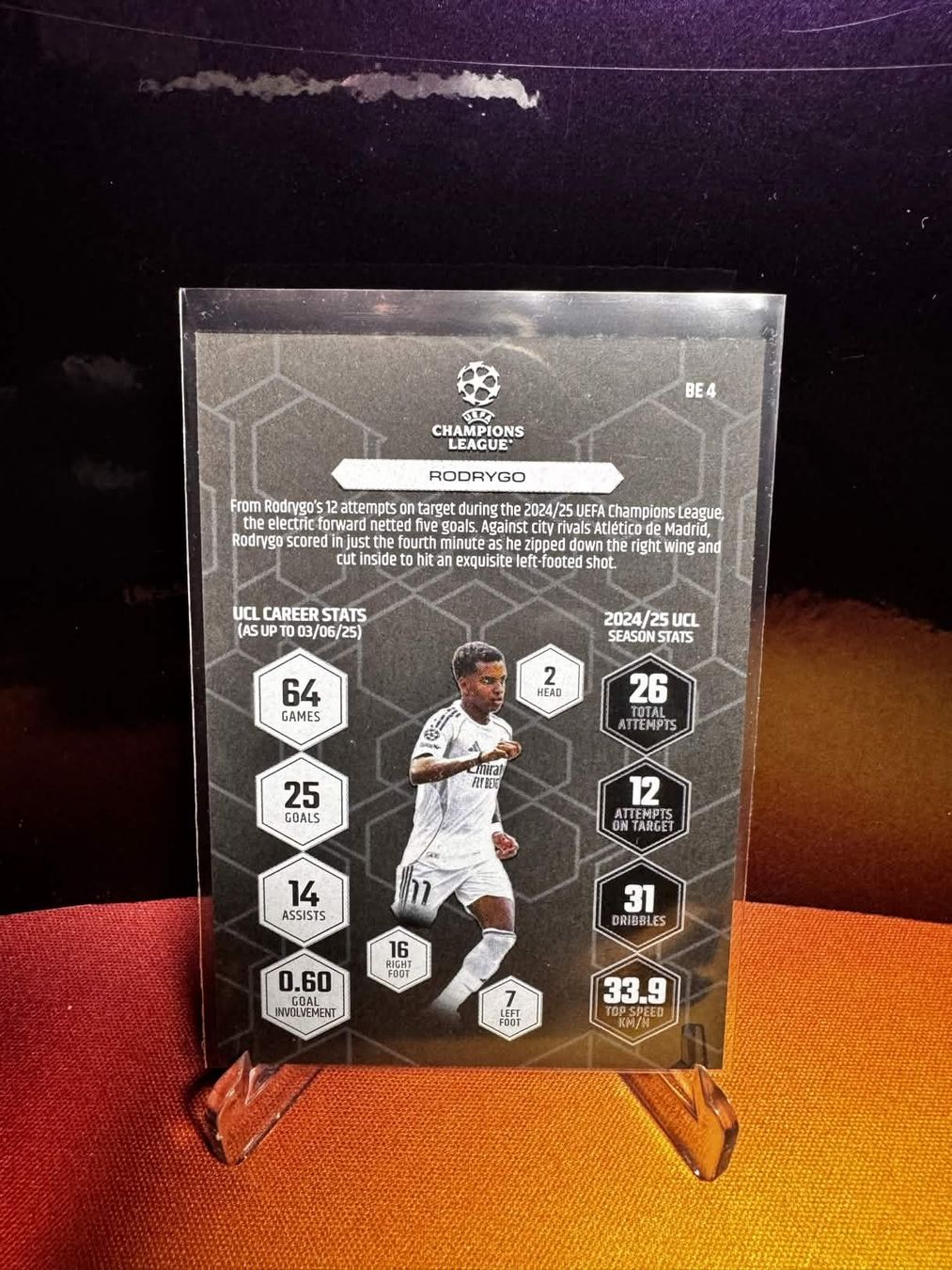 Topps Carte collezionabili: Rodrygo / Topps Match Attax / Black Edge Edition BE4 – Nuovo (secondo la descrizione) da Berneck venduto da GL-Tradingcards 1