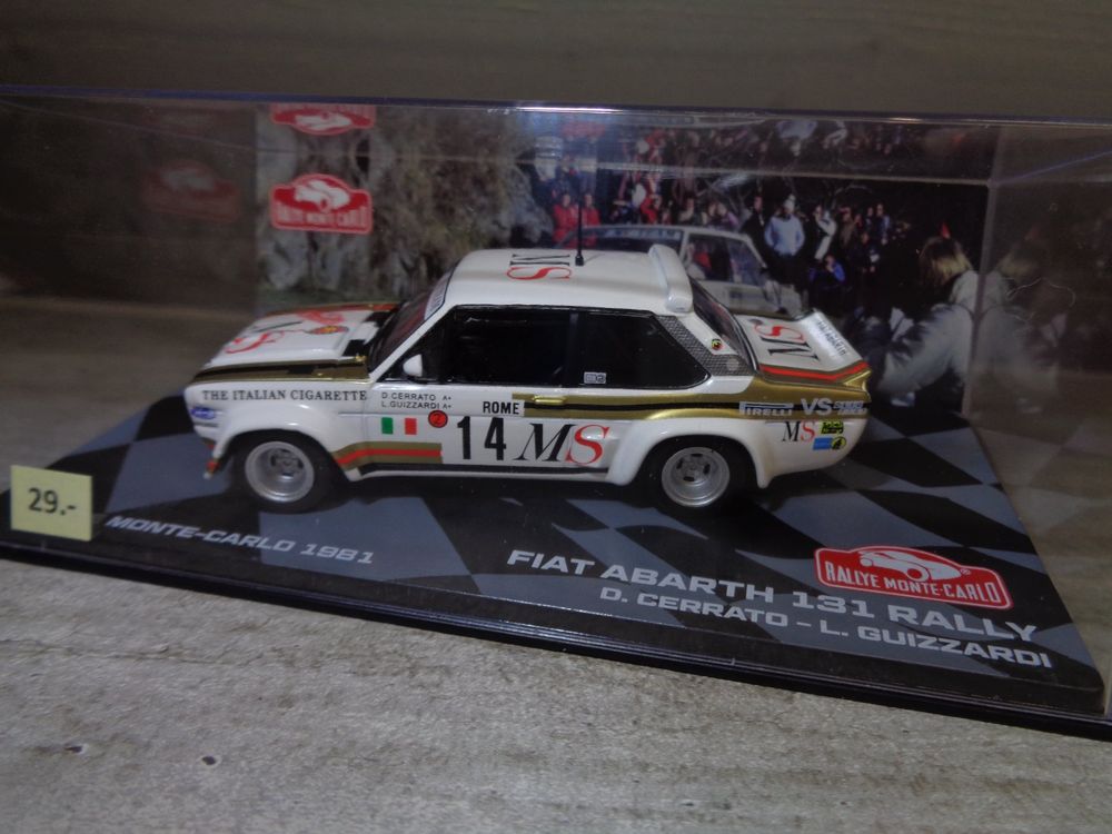 Modèle Réduit IXO 1/43 Fiat 131 Abarth Rallye Monte Carlo 1978 #11 - Métal - Occasion
