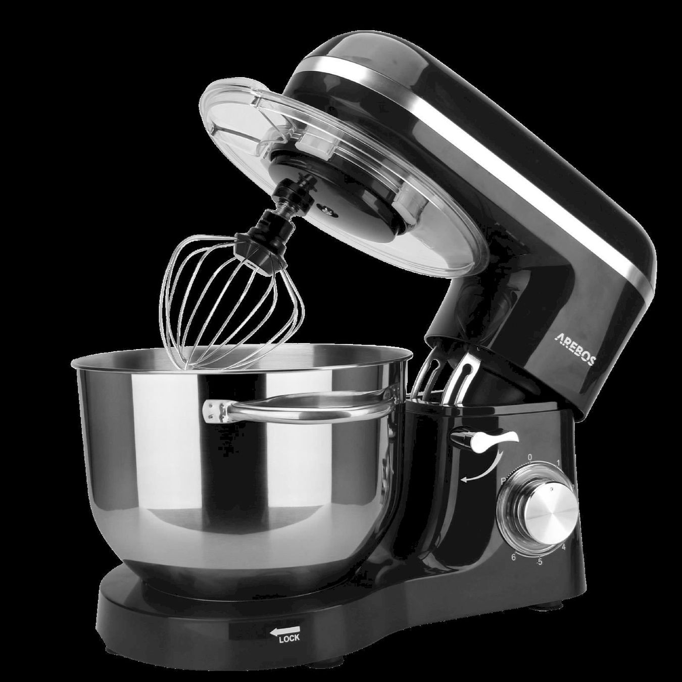 Elettrodomestici da cucina: Arebos Küchenmaschine 1500W schwarz – Nuovo e nell'imballaggio originale da Bottighofen venduto da zaap