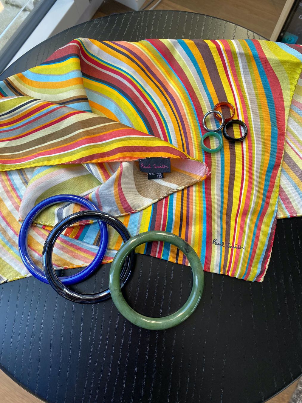 Paul Smith Foulard & Sciarpe: art deco jade set + paul smith halstuch seide + rituals box – Usato da Mels venduto da Adnoh 4
