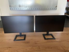 2 LCD Monitore von Philips 24 "/ Full HD inkl. 2 HDMI-Kabel