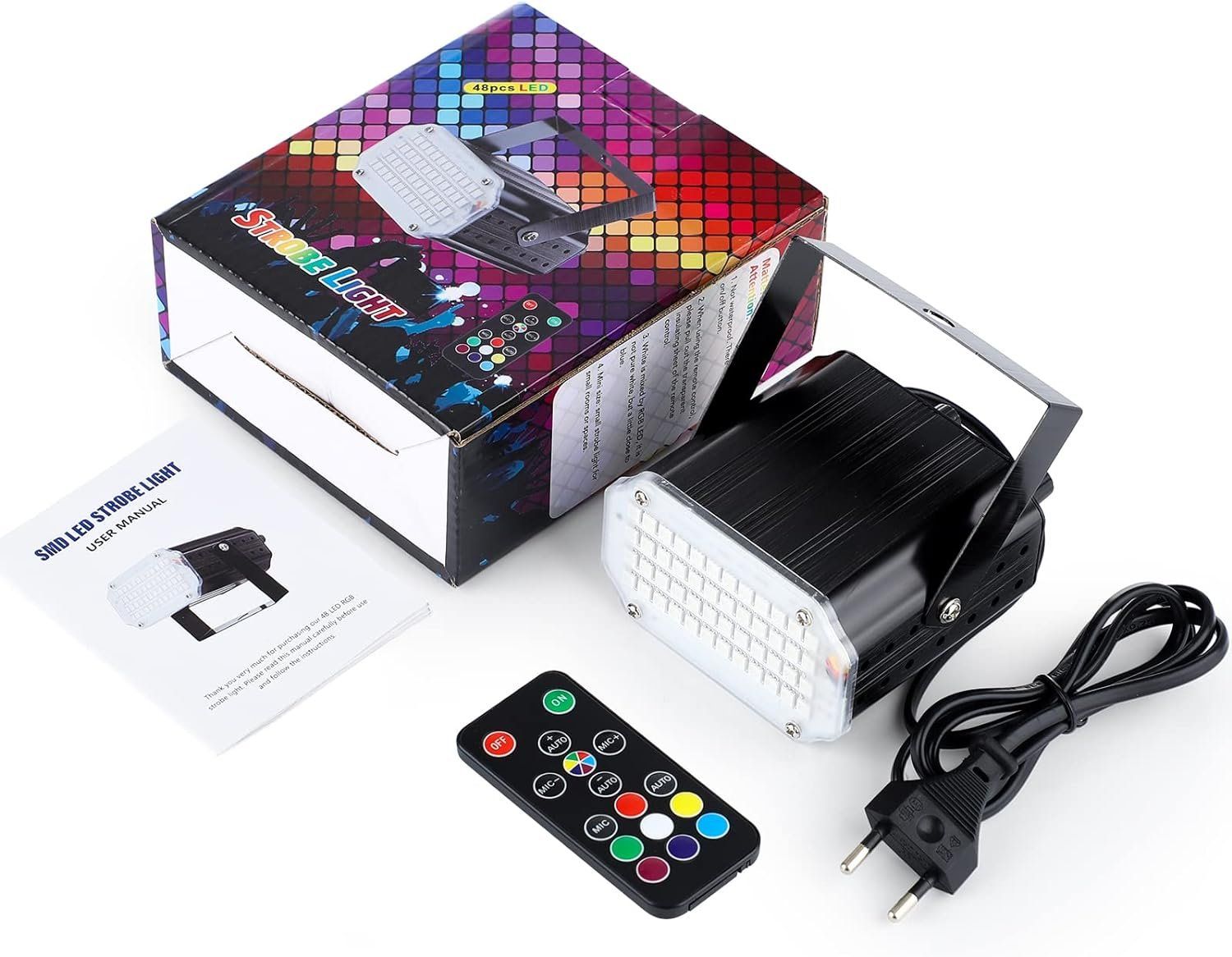 Lampen: Stroboskop PartyLicht mit 48 LEDs – Neu und originalverpackt aus Châtelaine von topshop.switzerland 8