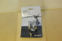 diaqua Wandhalter, verchromt / trapez