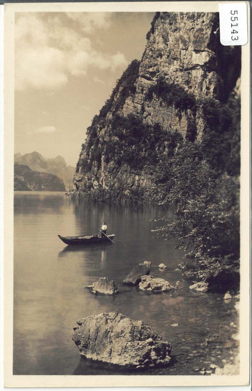 Cartes postales: Am Walensee - Fischerboot – D'occasion à Ettingen par Kartenplanet