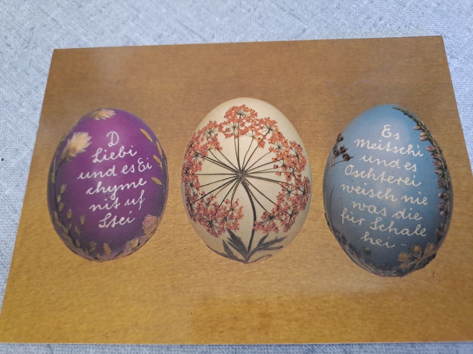 Ansichtskarten: 7 Postkarten Ostern Eierkunst – Neu (gemäss Beschreibung) aus Uznach von Walaylatiere 1