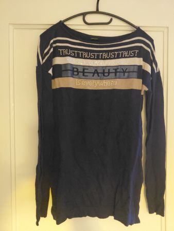 Damen Pullover Laura Scott gestreift blau guter Zustand Gr34