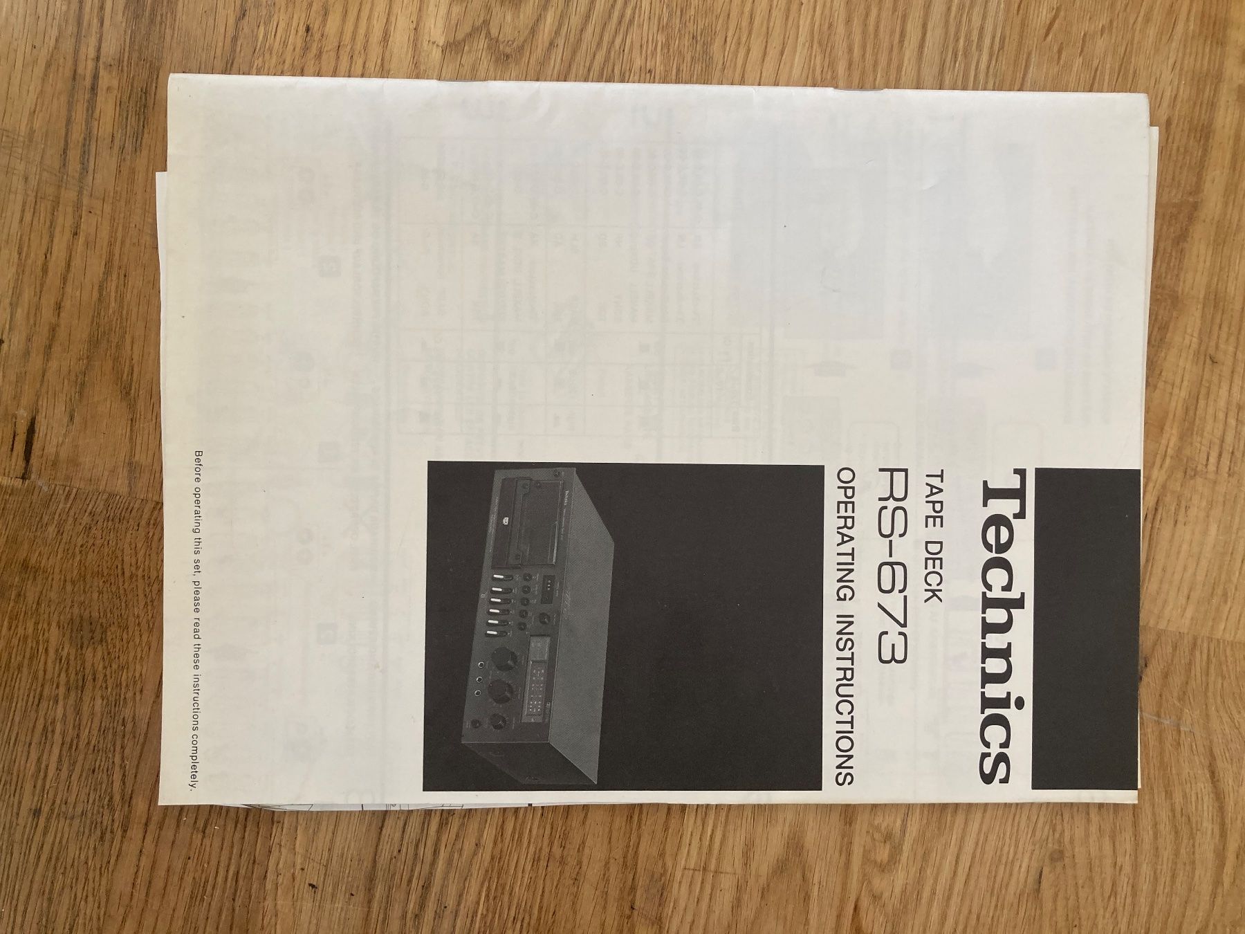 Technics Aufnahmegeräte: Technics RS- 673 Tape Deck Optisch guter Zustand – Defekt aus Hergiswil von Kundenfreundlich 4