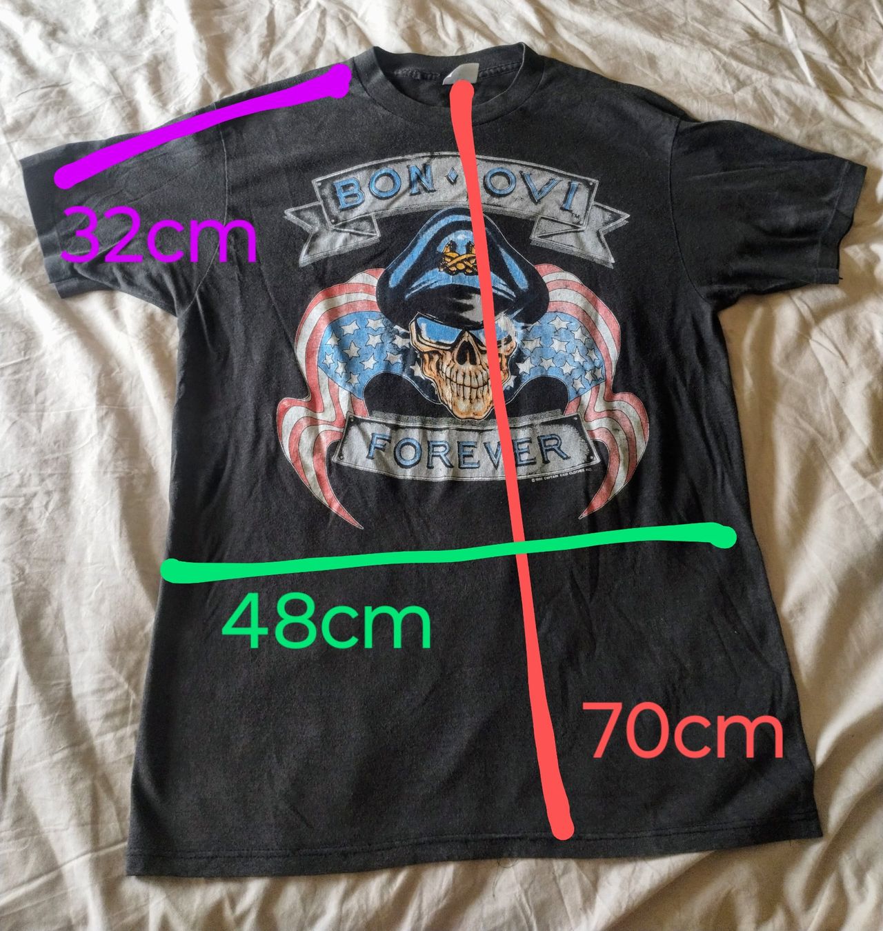 T-shirt: Bon Jovi "Forever" original 1989 – Usato da Lausanne venduto da Martinucci 6