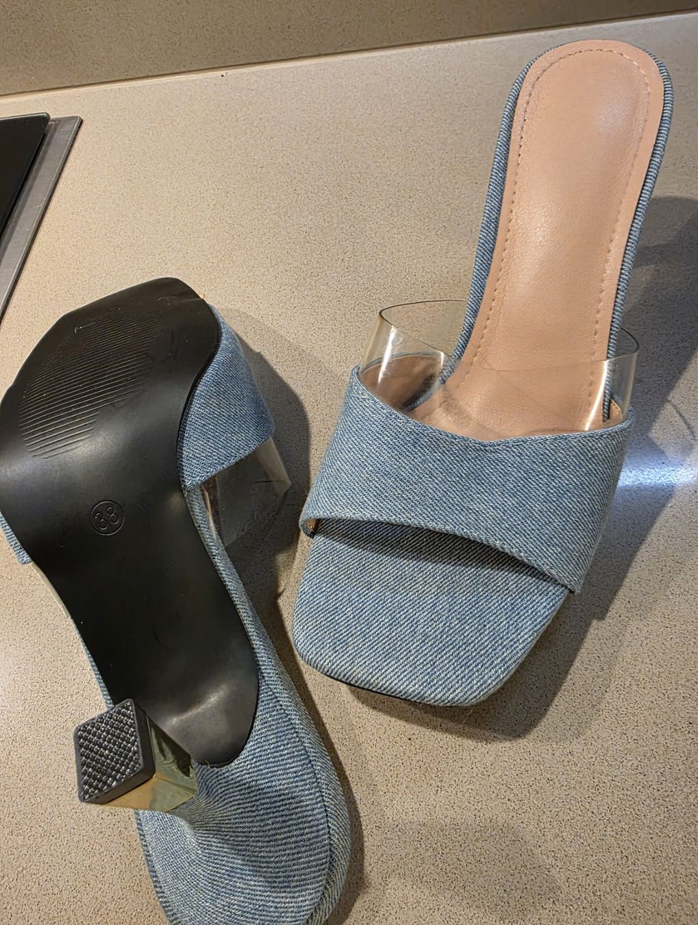 Scarpe da donna: SEXY : sandales en jeans – Nuovo (secondo la descrizione) da Pampigny venduto da Sfanette 1