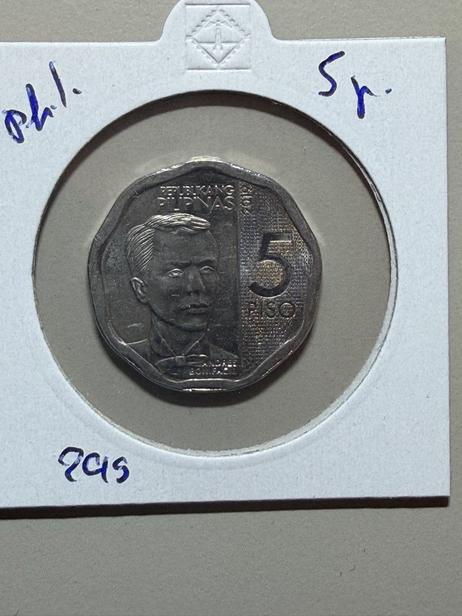 Tutti le monete: Philippines - 5 piso - 2019 – Usato da Payerne venduto da Mike1682