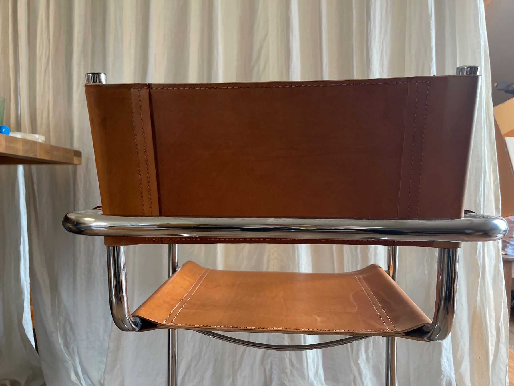 Stühle: Freischwinger Stuhl Leder Chrom – Gebraucht aus Nussbaumen AG von normajeanbaker 3