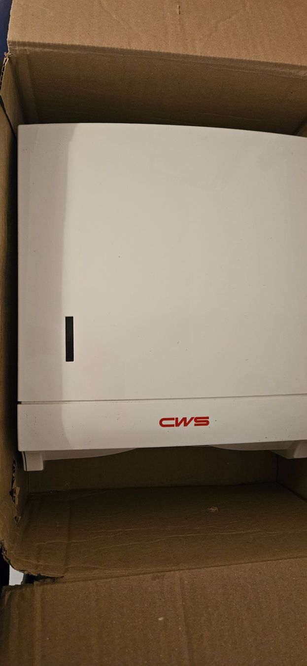 Portasciugamani: Papierhandtuchspender CWS weiss – Usato da Wohlen AG venduto da france19m