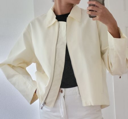 Zara Jacke cremeweiss/helles gelb Grösse S