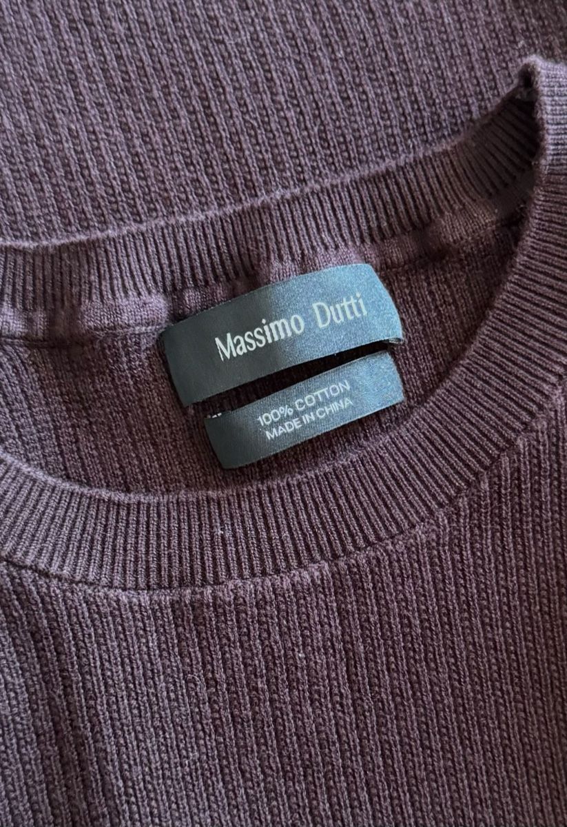 Massimo Dutti T-shirt: Massimo Dutti T-Shirt mit Strickoptik – Nuovo (secondo la descrizione) da Schaffhausen venduto da R_Muzh 5