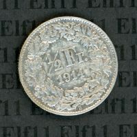 CHF___0.50 1914 vz-unz 50 Rappen