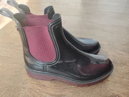 Igor Regenstiefel Chelsea Boots schwarz bordeaux Grösse 38