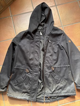 Damen Jacke Only schwarz mit Kapuze 