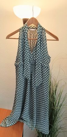 Sommerkleid von Promod grün im Retro-Boho-Look, Grösse 36