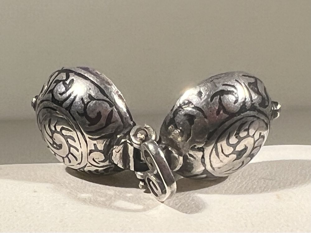 PENDENTIF CHAPELET DIZAINIER Basque ancien en argent massif EUR 88,00