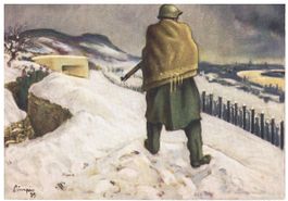 Armee Postkarte Grenzbesetzung 1939/40