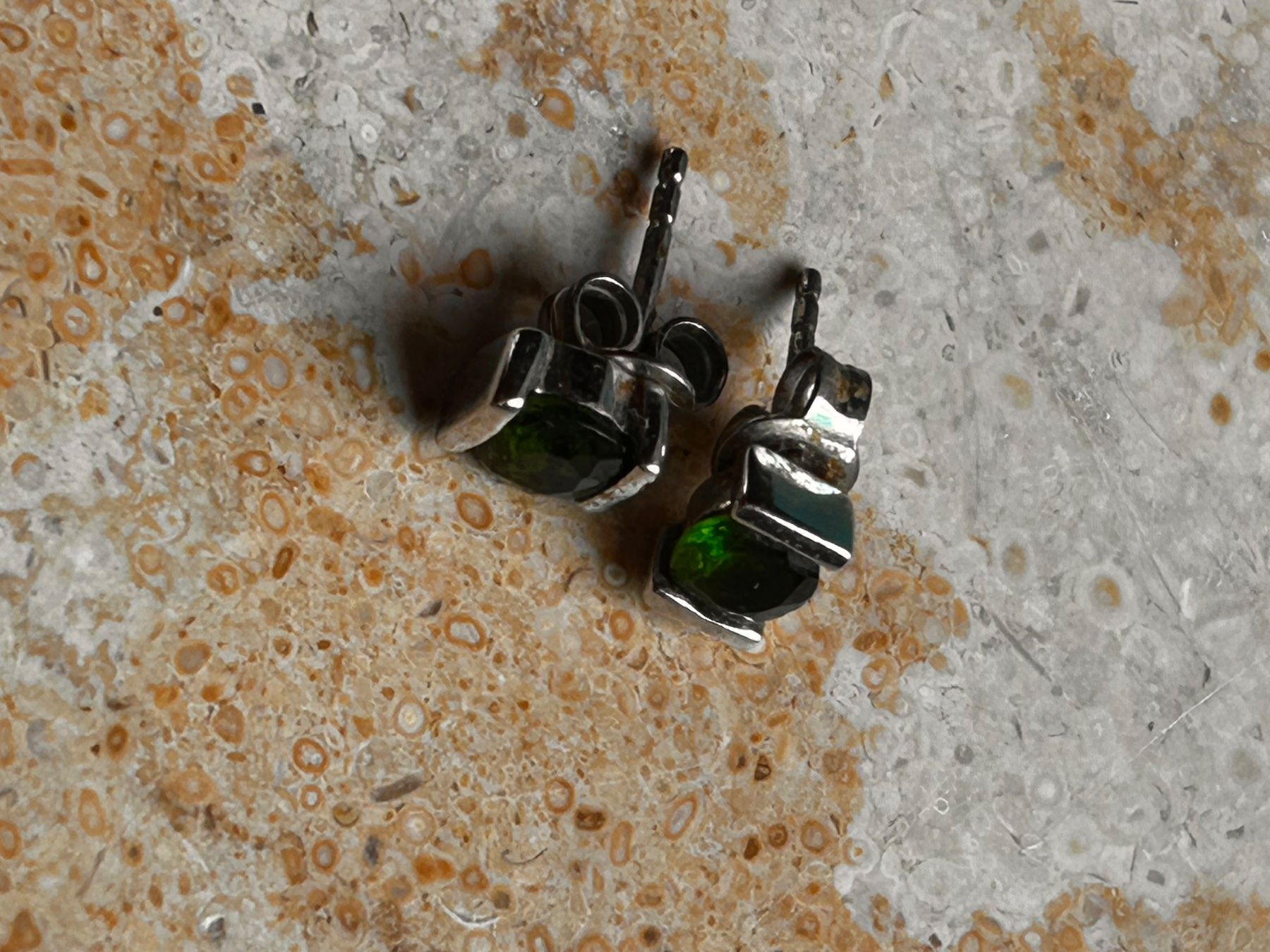 Orecchini pendenti & Orecchini a lobo: Silber Ohrstecker Grün ELEGANT – Usato da Laufen venduto da Bellavitaboom 6
