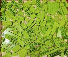 LEGO 150 Verschiedene Grüne Lime Teile -F27