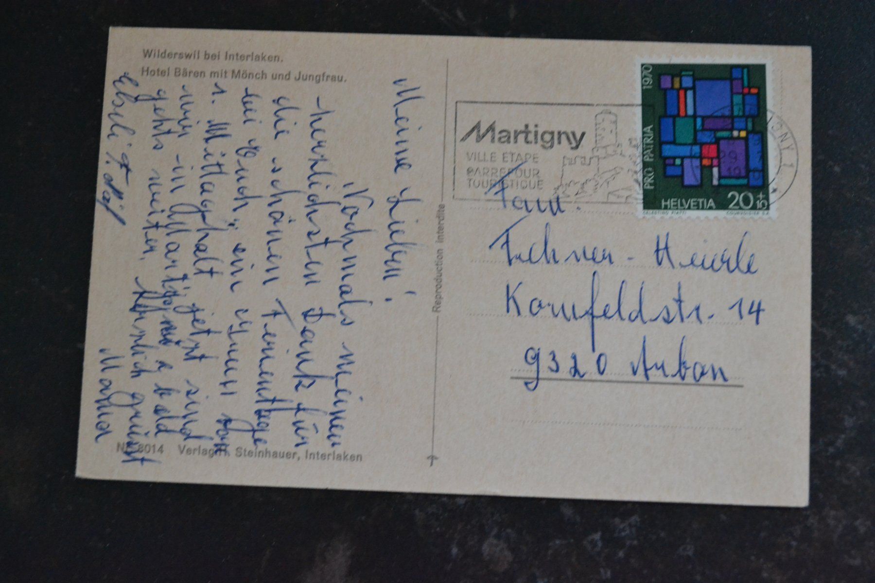 Cartoline postali: AK Wilderswil bei Interlaken BE – Usato da Beinwil am See venduto da kajak55 1