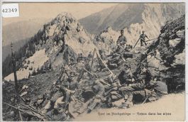 Armee Suisse - Rast im Hochgebirge - Repos dans les alpes