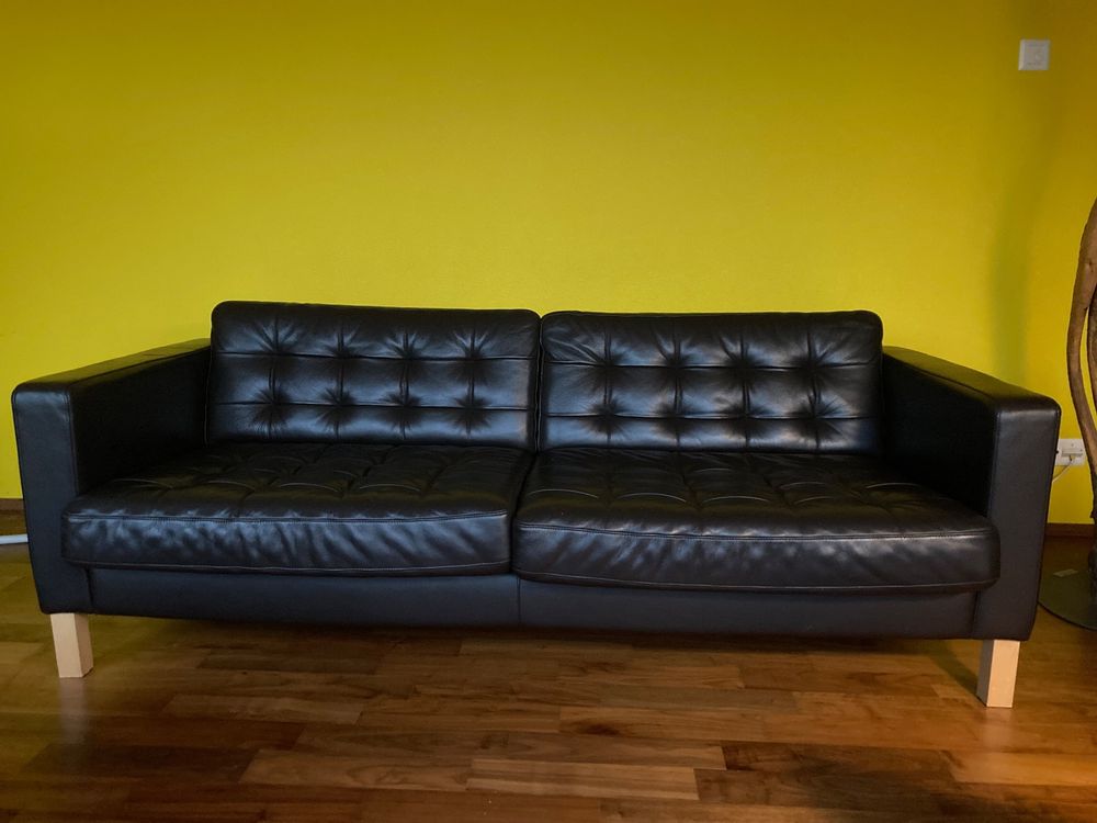 Sofa IKEA Leder dunkelbraun Landskrona Kaufen auf Ricardo